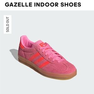 Adidas gazelle indoor shoes size 7